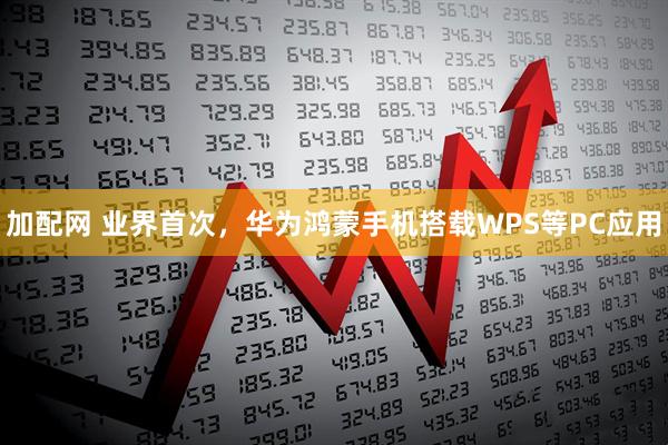 加配网 业界首次,华为鸿蒙手机搭载WPS等PC应用